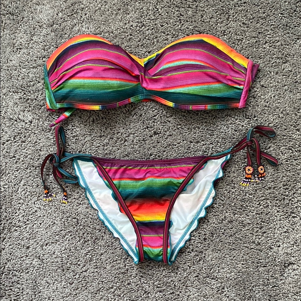 Pilyq Maya Striped Bikini